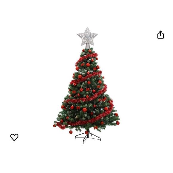 DUSHX Christmas Tree Toppers 3D Projector LED Lights Decorations, Glitter star C - Picture 2 of 4